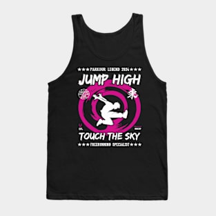 Jump High Touch The Sky - Freerunner, Freerunning Design Tank Top
